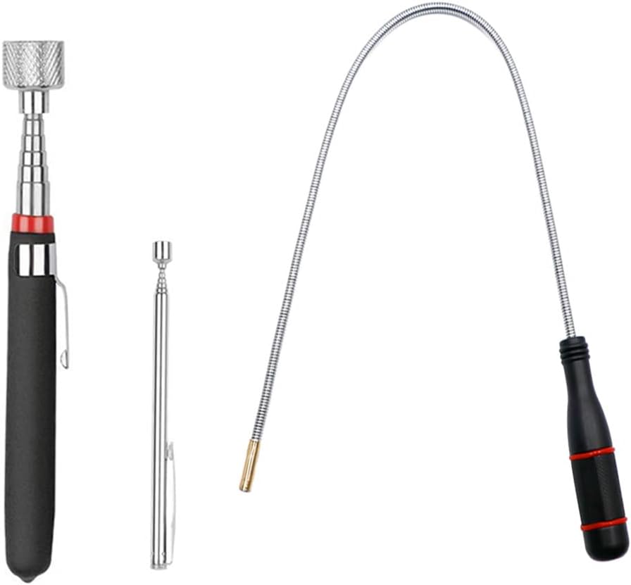 3-Pack Telescoping Magnetic Pickup Tool Set for Easy Metal Retrieval