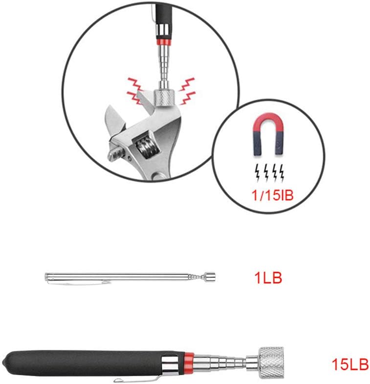 3-Pack Telescoping Magnetic Pickup Tool Set for Easy Metal Retrieval