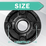 Trailer Idler Hub Kits 4 on 4" Trailer Hub 4 Lug for 2000 lbs Tralier Axle,ONLY for 2000lbs Trailer Hub Assembly