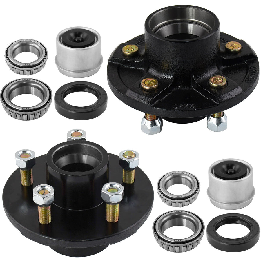 Trailer Idler Hub Kits 5x5“ Trailer Hub 5 Lug For 3500 lbs Tralier Axle Hub Assembly Kit