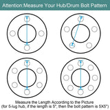Trailer Idler Hub Kits 5x5“ Trailer Hub 5 Lug For 3500 lbs Tralier Axle Hub Assembly Kit