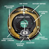 12" x 2" Electric Brake 7000 lbs Electric Trailer Brake Assembly Right Hand