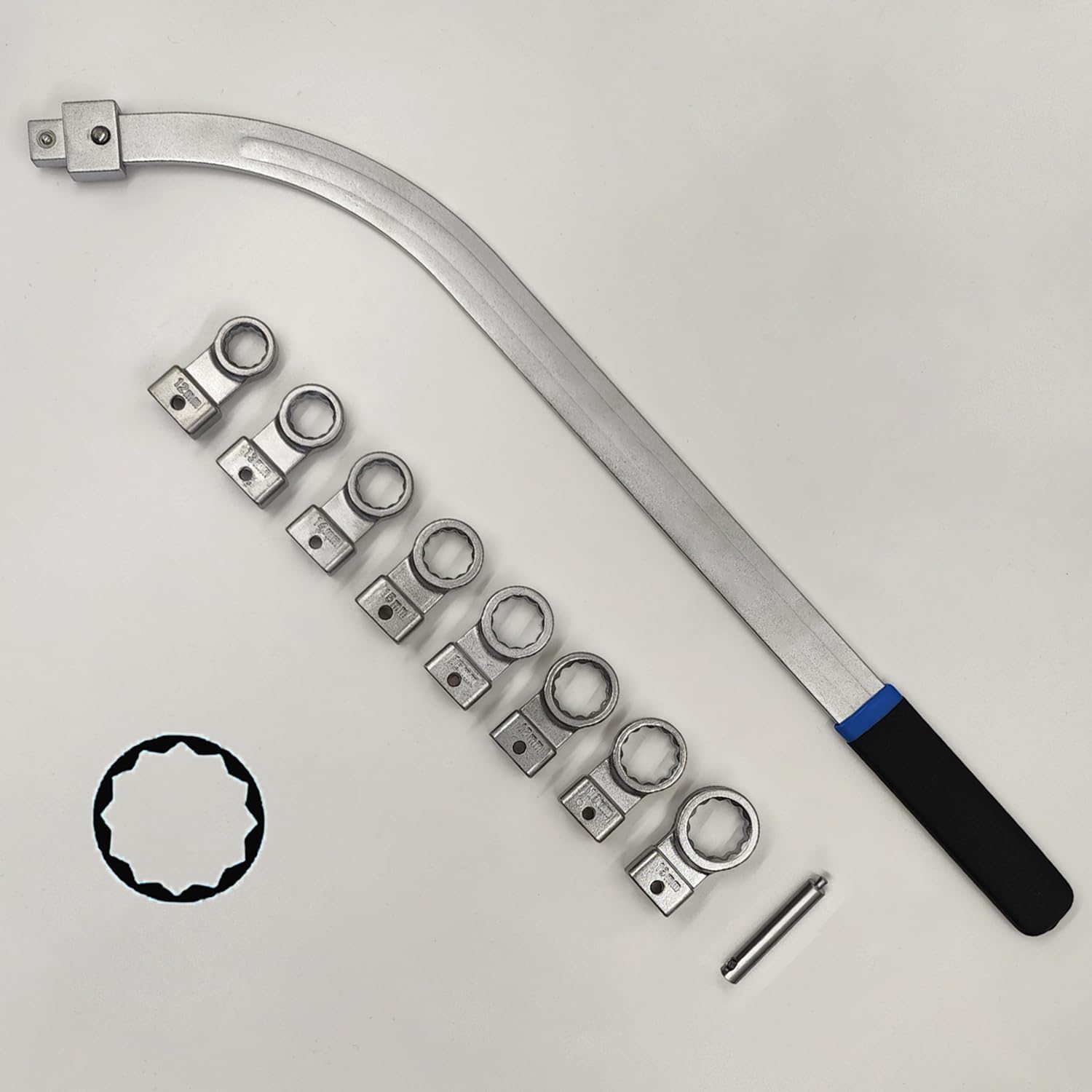 15-Piece Universal Belt Tensioner Tool Kit with Torx and 12-Point Adapters