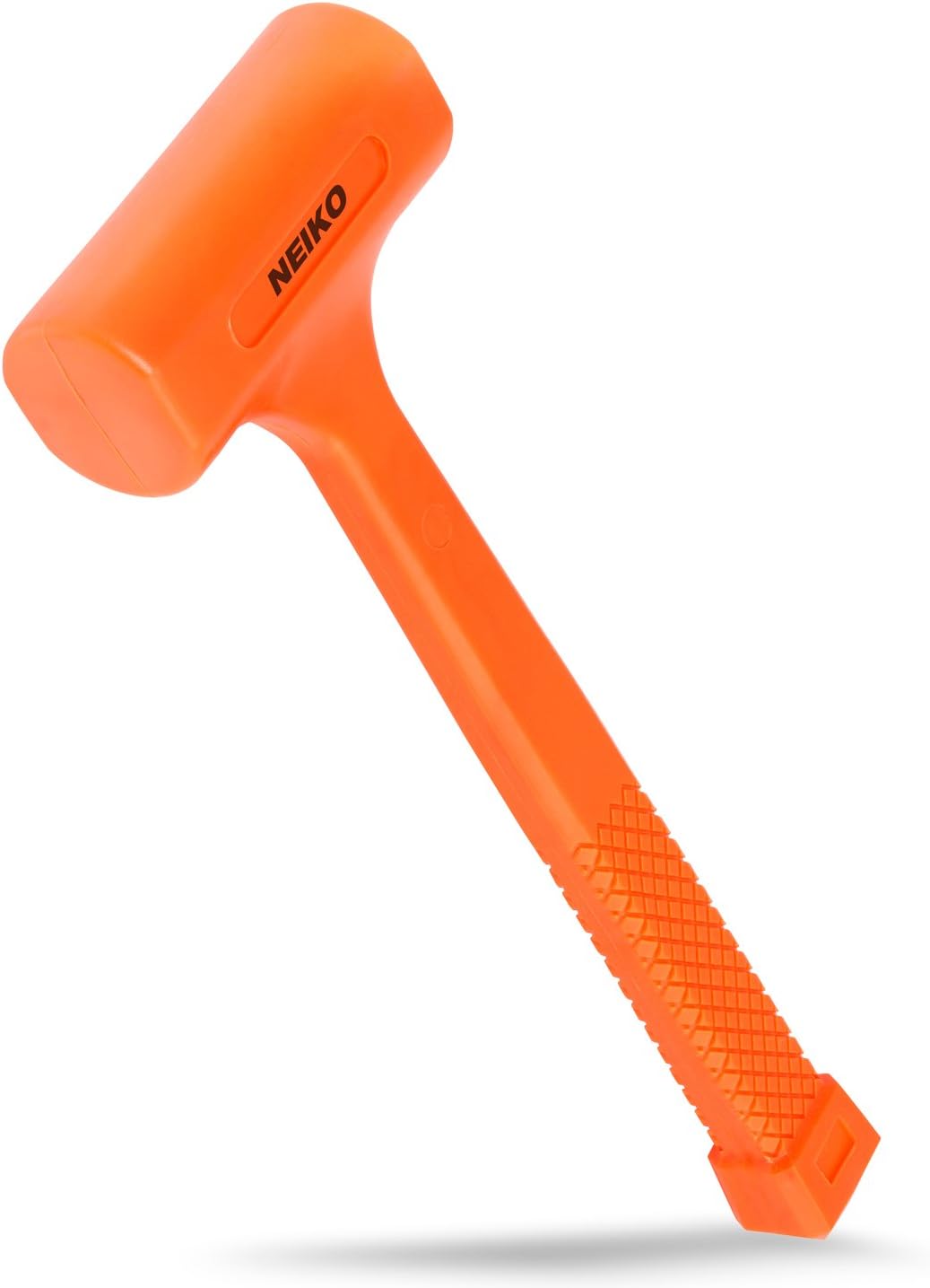 2 LB Dead Blow Hammer - Polyurethane Head, Non-Slip Grip, Orange