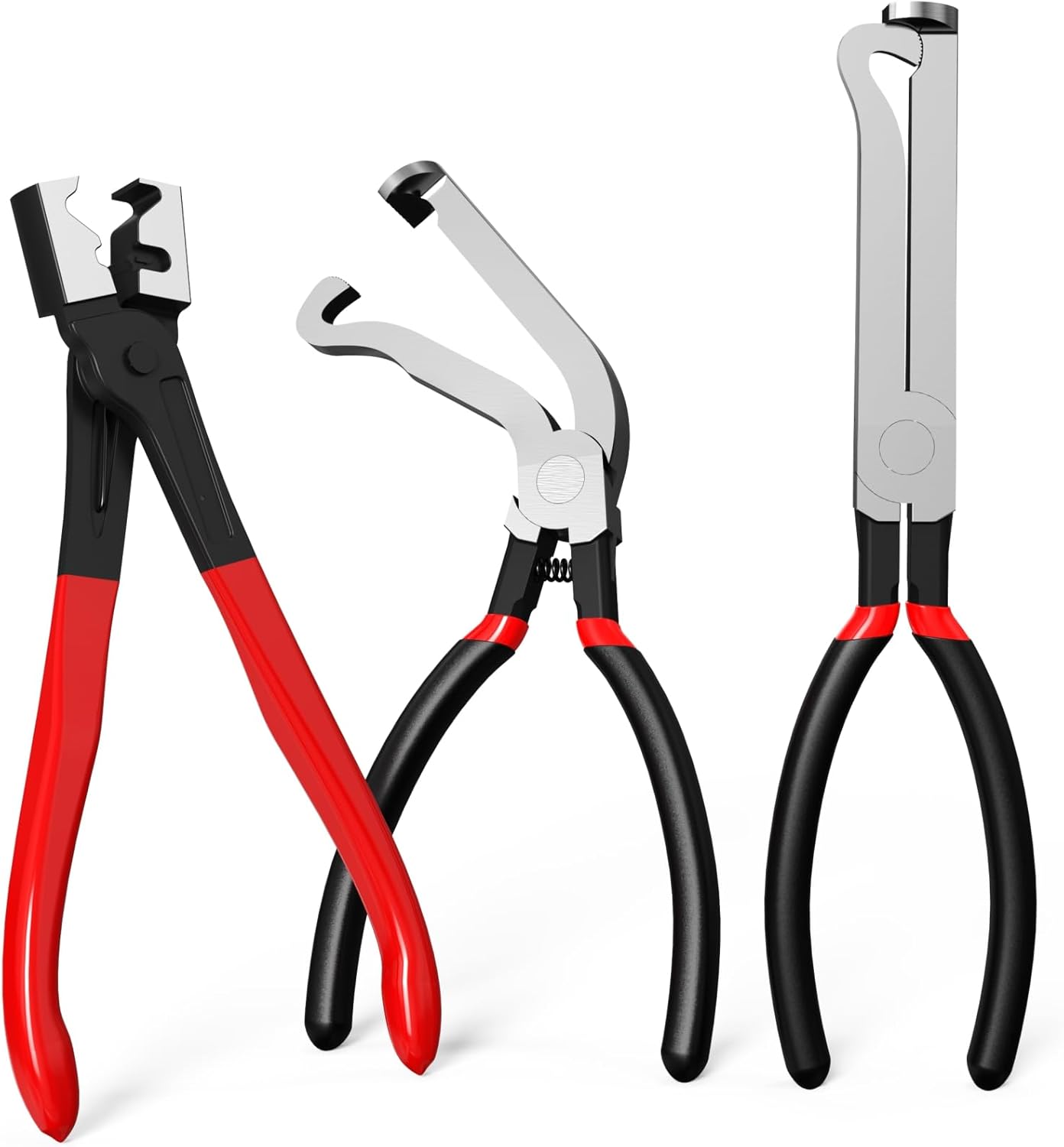 3-Pack Electrical Disconnect Pliers Set for Automotive Fuel Line and Connector Removal