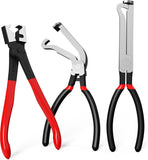 3-Pack Electrical Disconnect Pliers Set for Automotive Fuel Line and Connector Removal