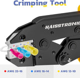 Wire Stripper and Crimping Tool Set for AWG 24-10 and AWG 22-10