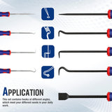 9-Piece Precision Pick & Hook Set for Automotive & Electronic Repairs
