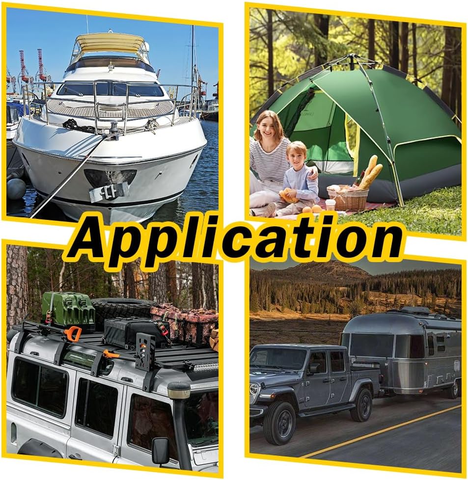 1/2'' x 20' Double Braided Nylon Dock Lines Durable Marine-Grade Boat Ropes with 12'' Pre-Spliced Loop for Docking & Mooring