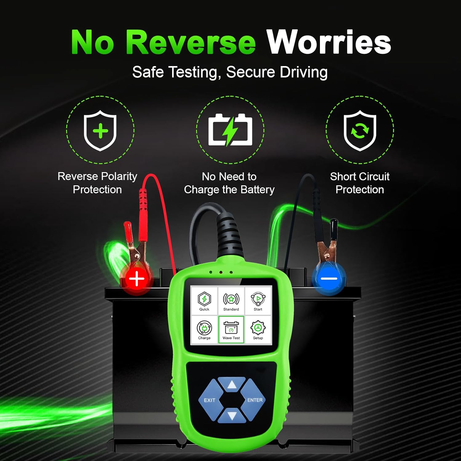 12V Battery Load Tester for Car & Alternator - 20-2000 CCA