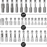 34-Piece Torx Star Bit Socket Set for Cars and Machinery