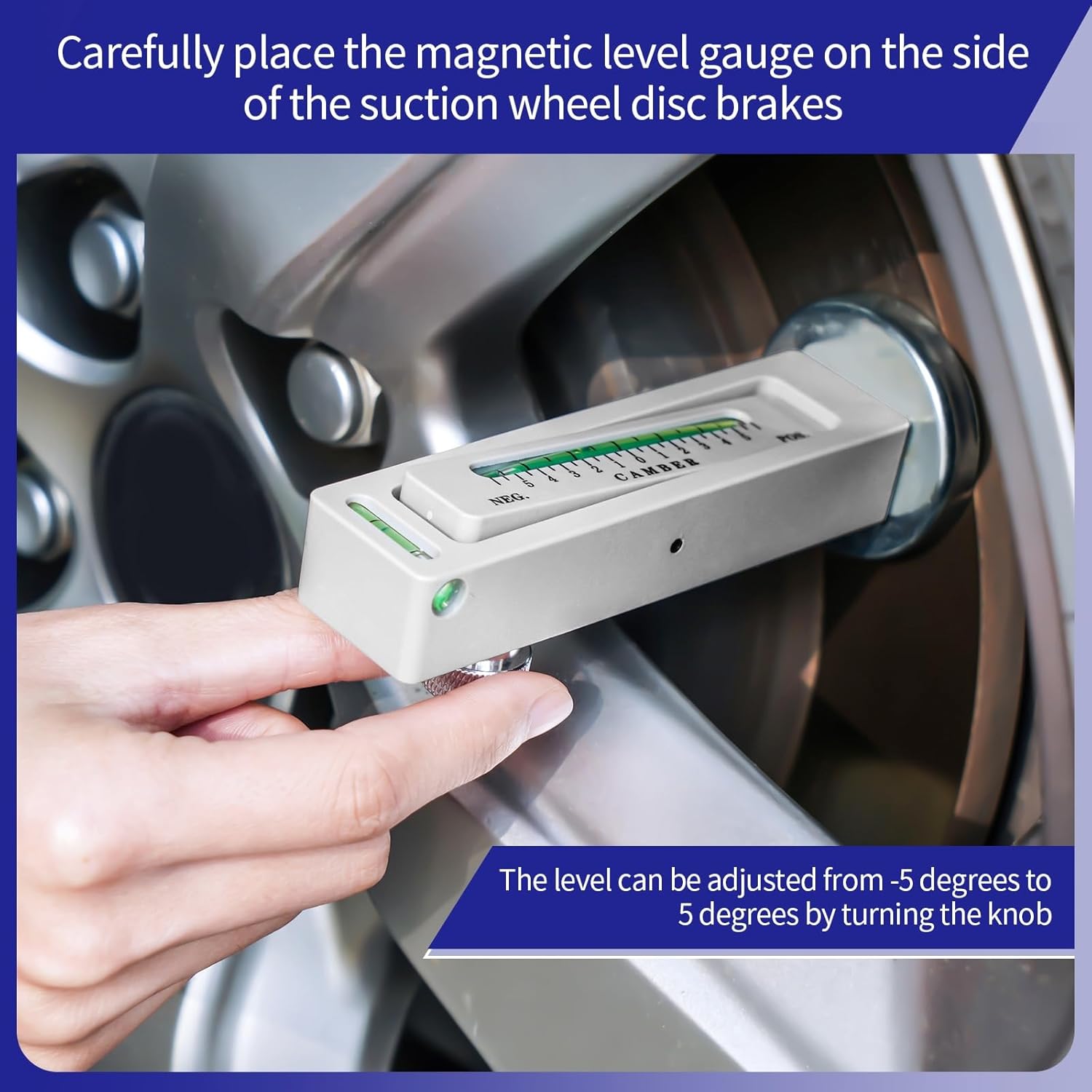 Magnetic Wheel Camber & Caster Alignment Tool for Tire Repairs