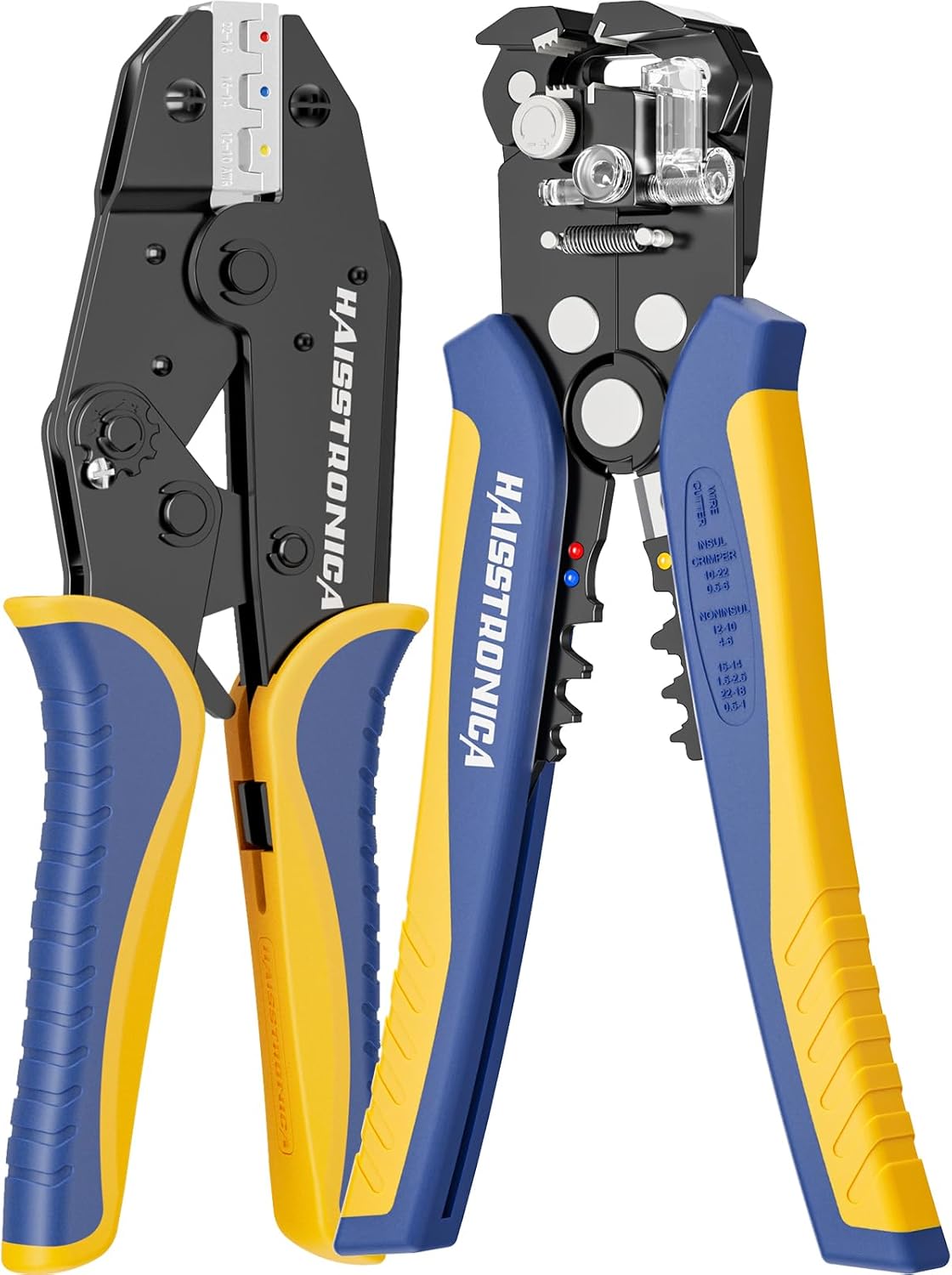 Wire Stripper and Crimping Tool Set for AWG 24-10 and AWG 22-10