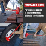 2 LB Dead Blow Hammer - Polyurethane Head, Non-Slip Grip, Orange