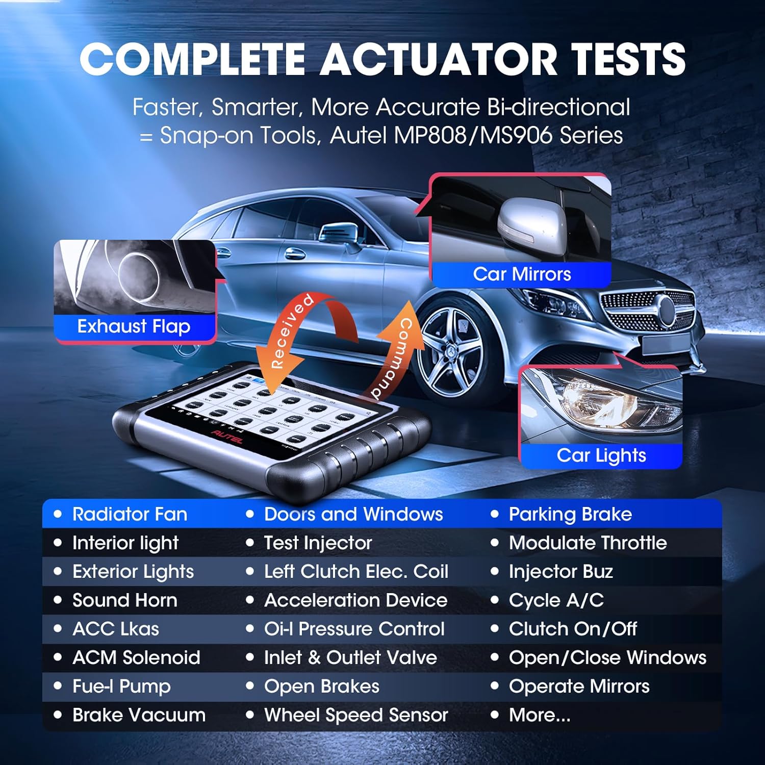 2025 Auto Diagnostic Scanner with Bi-directional Tool and 28+ Reset Services