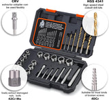 13-piece chrome molybdenum steel bolt and nut remover set with storage case