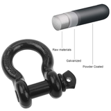 3/4" D-Ring Shackles 2-Pack 28.5 Ton Heavy Duty Tow Shackles