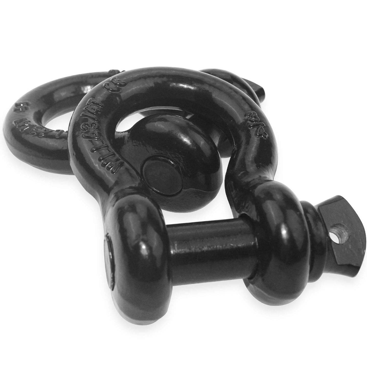 3/4" D-Ring Shackles 2-Pack 28.5 Ton Heavy Duty Tow Shackles