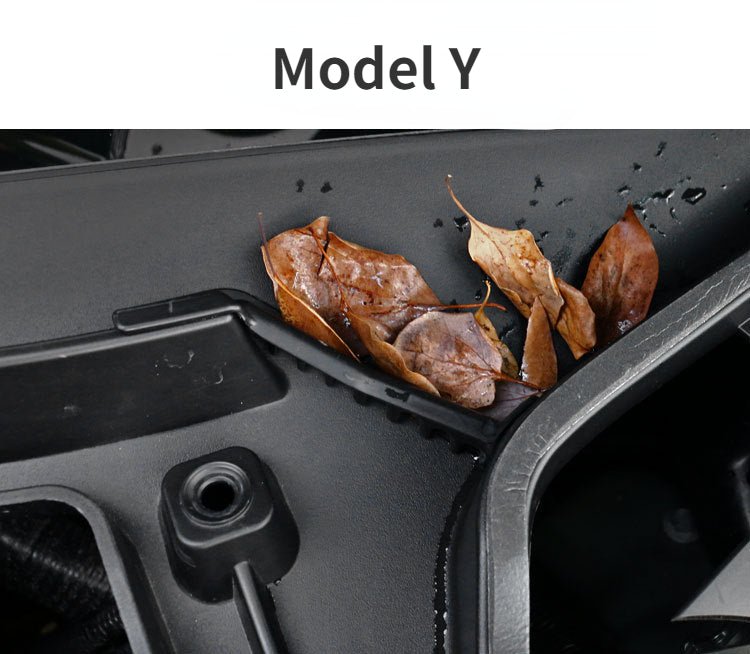 Air inlet anti-blocking cover for Tesla Model Y 2020-2025, designed to prevent debris and improve engine performance with durable, easy installation.