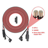 16AWG 12FT Extension Cable Quick Disconnect Connector w/SAE Plug