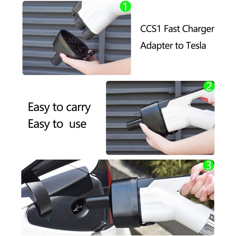CCS1 & J1772 Charging Adapter for Tesla Model 3/Y - Fast & Slow Charging