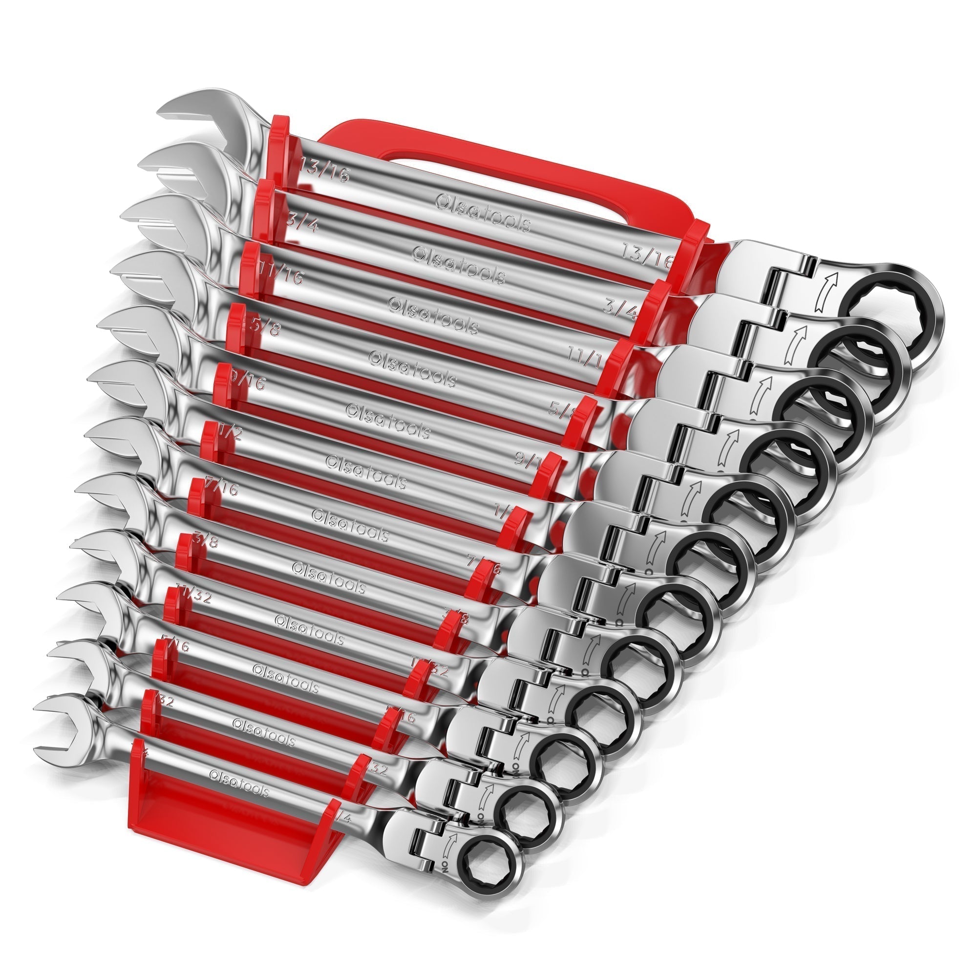 12-Piece 120 Tooth Ratcheting Wrench Set with Extractor Feature