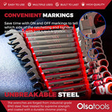 12-Piece 120 Tooth Ratcheting Wrench Set with Extractor Feature