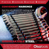 12-Piece 120 Tooth Ratcheting Wrench Set with Extractor Feature