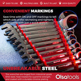 12-Piece 120 Tooth Ratcheting Wrench Set with Extractor Feature