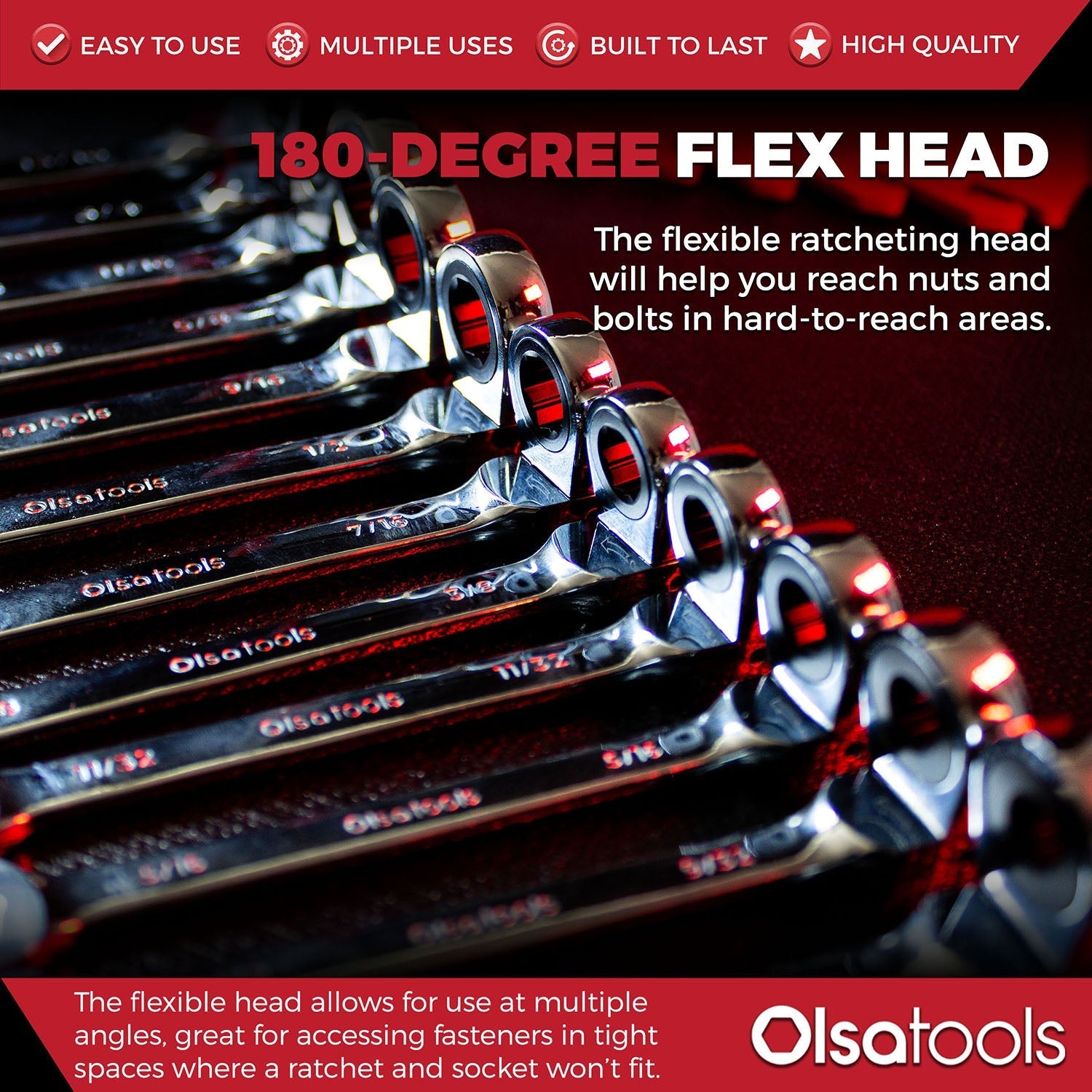 12-Piece 120 Tooth Ratcheting Wrench Set with Extractor Feature