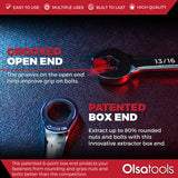 12-Piece 120 Tooth Ratcheting Wrench Set with Extractor Feature