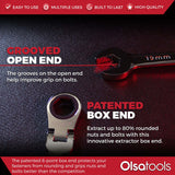 12-Piece 120 Tooth Ratcheting Wrench Set with Extractor Feature