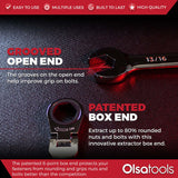 12-Piece 120 Tooth Ratcheting Wrench Set with Extractor Feature