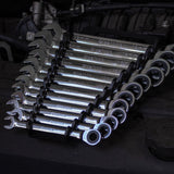 12-Piece 120 Tooth Ratcheting Wrench Set with Extractor Feature