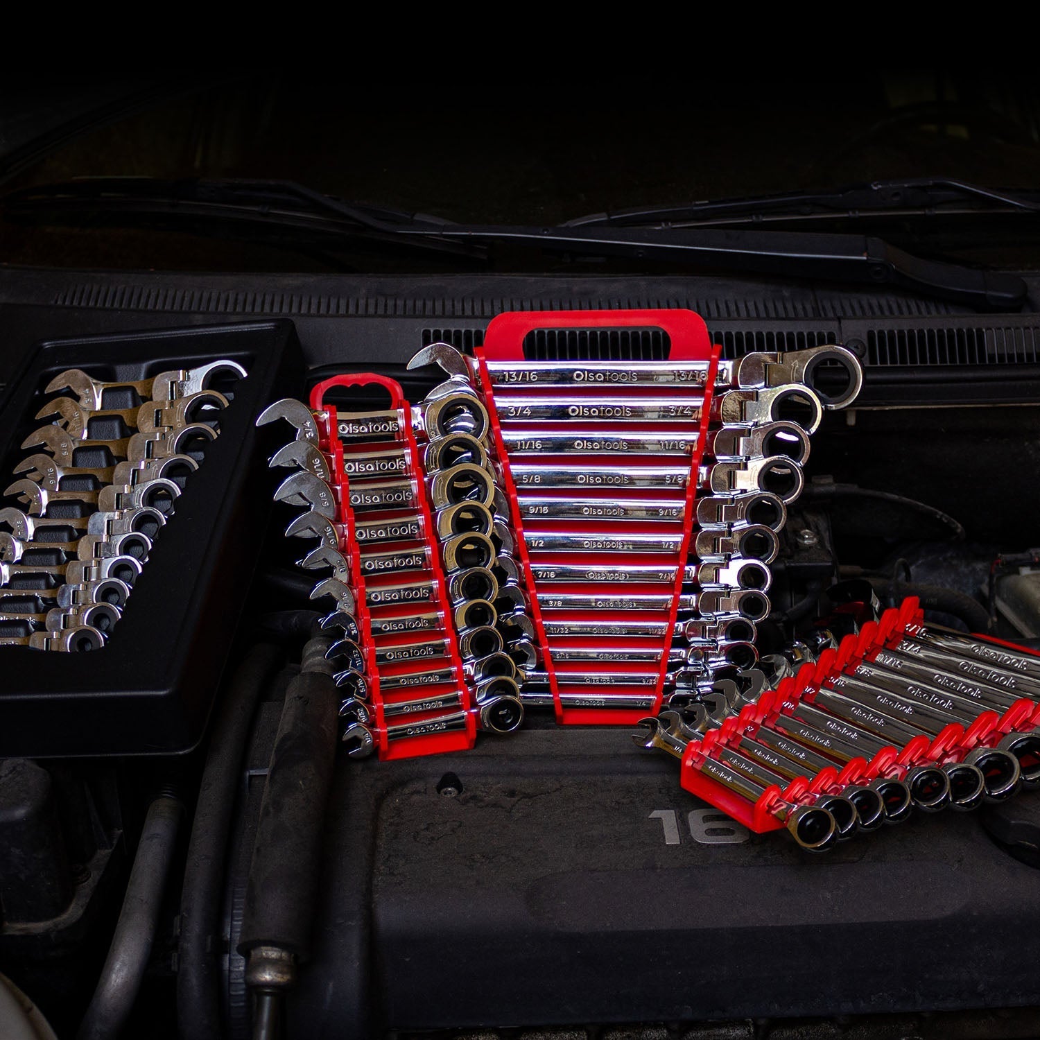 12-Piece 120 Tooth Ratcheting Wrench Set with Extractor Feature