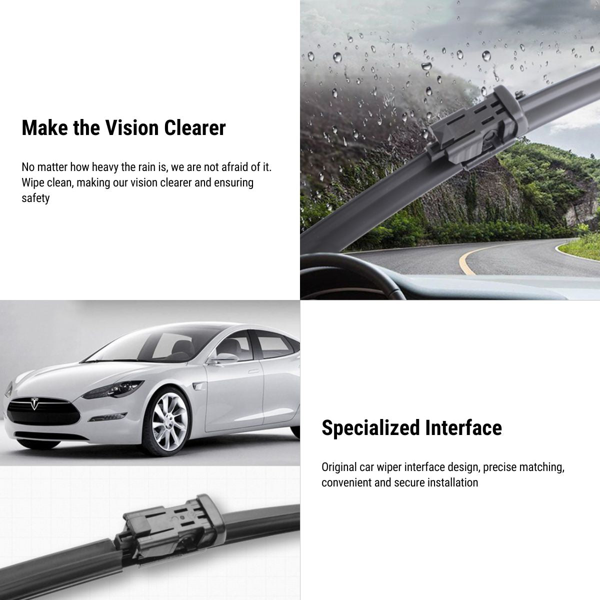 Wiper Blades for Tesla Model S (2-Pack)