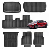2025+ Model Y Juniper TEP 6PC Floor Mat Set Trunk and Floor Mats Non-slip Waterproof & Easy-Clean Durable Car Mats