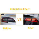 Dynamic Car LED Taillights Hawkeye Design For Tesla Model 3 & Y