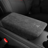 Alcantara Model 3 & Y Armrest Center Console Cover Protector