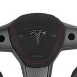 Custom Airplane Style Steering Wheel For Tesla Model 3/ Y