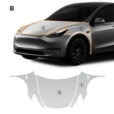 2020-2025.02 Tesla Model Y Full Coverage Paint Protection Film Kit Pre-Cut Scratch-Resistant Shield PPF Kit| Tlyard