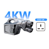 Tesla V2L Discharge Device 2KW/4KW for Tesla 3/Y/X/S Portable EV Power Outlet with EU/UK/US Standard Socket