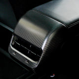 Model 3 & Y Rear Air Conditioner Air Outlet Cover Real Carbon Fiber