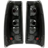 1999-2006 Chevy Silverado 1500 2500 3500 Smoke Tail Lights Brake Lamps Pair