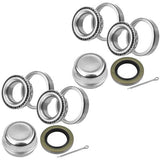 JADODE Trailer Axle Hub Bearings Kits L44649 L44610 with 12192TB Grease Seals, Dust Cover and Cotter Pin Trailer Wheel Hub Bearing Kits Set of 2
