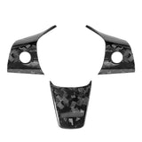 Model 3/ Y Real Carbon Fiber Steering Wheel Cover Overlay