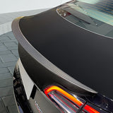 Model 3 & Y Matte Spoiler Real Carbon Fiber Trunk Lip Performance Wing