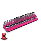 Magnetic Socket Organizer 2Row Holder for 1/4" 3/8" 1/2" Drive Sockets