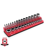 Magnetic Socket Organizer 2Row Holder for 1/4" 3/8" 1/2" Drive Sockets
