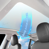 Tesla Model Y Voice-Controlled Electric Retractable Telescopic Roof Sunshade Protection Shade